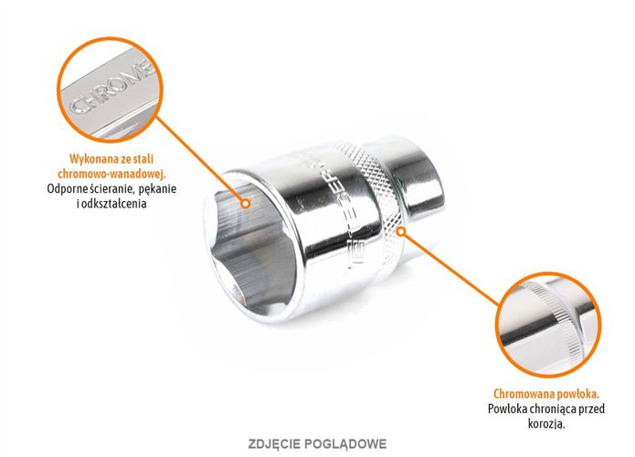 Klucz nasadowy 3/4" sześciokątny 32 mm / TEGER