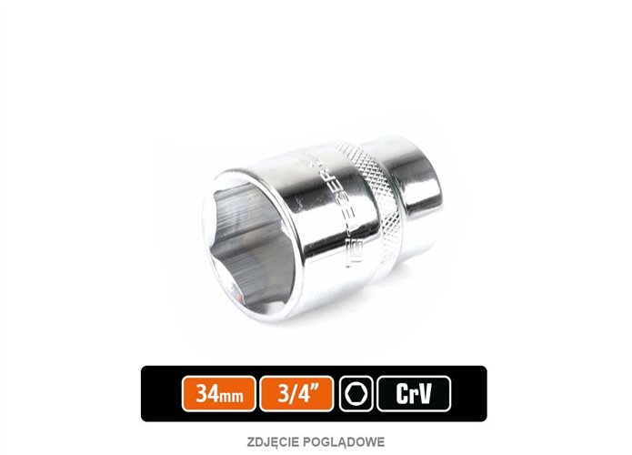 Klucz nasadowy 3/4" sześciokątny 34 mm / TEGER