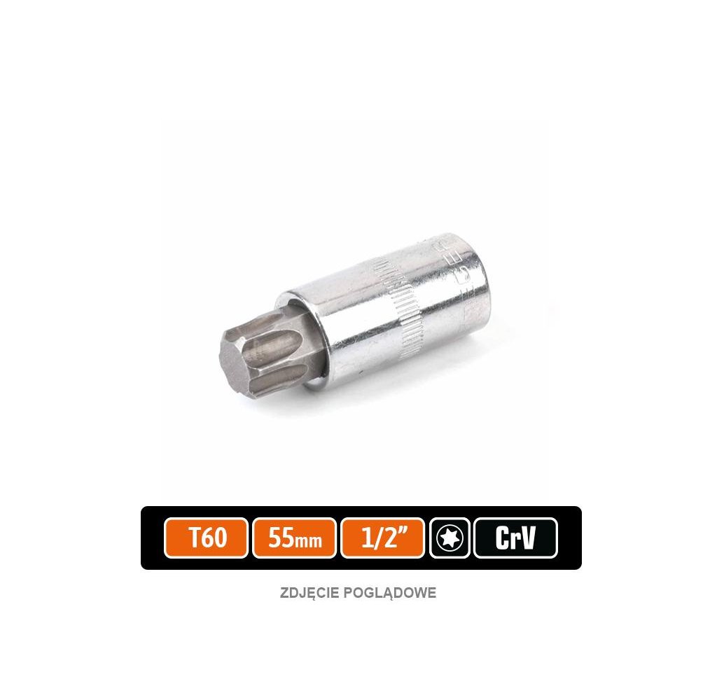 Klucz nasadowy 1/2" z bitem TORX 55 mm/T60 / TEGER