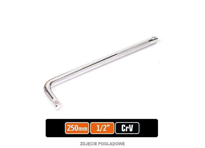 Pokrętło do nasadek TYP L 1/2" 250 mm / TEGER