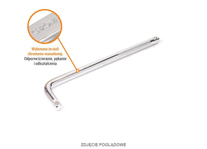 Pokrętło do nasadek TYP L 3/4" 450 mm / TEGER