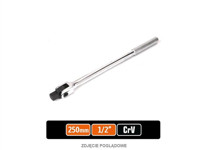 Pokrętło do nasadek obrotowe - uchylne 1/2" 250 mm / TEGER
