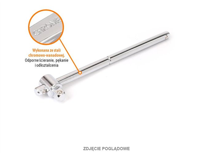 Pokrętło do nasadek TYP T 1/2" 250 mm / TEGER