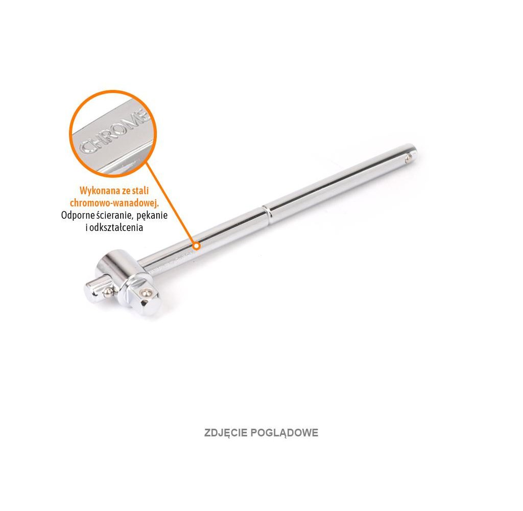 Pokrętło do nasadek TYP T 1/2" 250 mm / TEGER