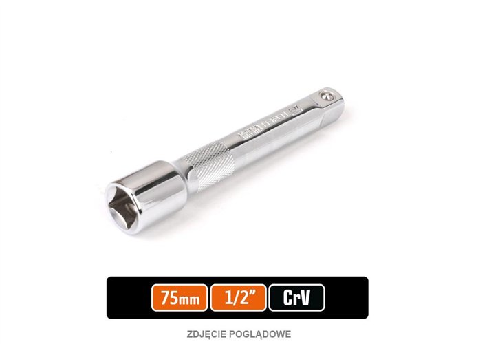 Przedłużka do nasadek 1/2" 75 mm / TEGER