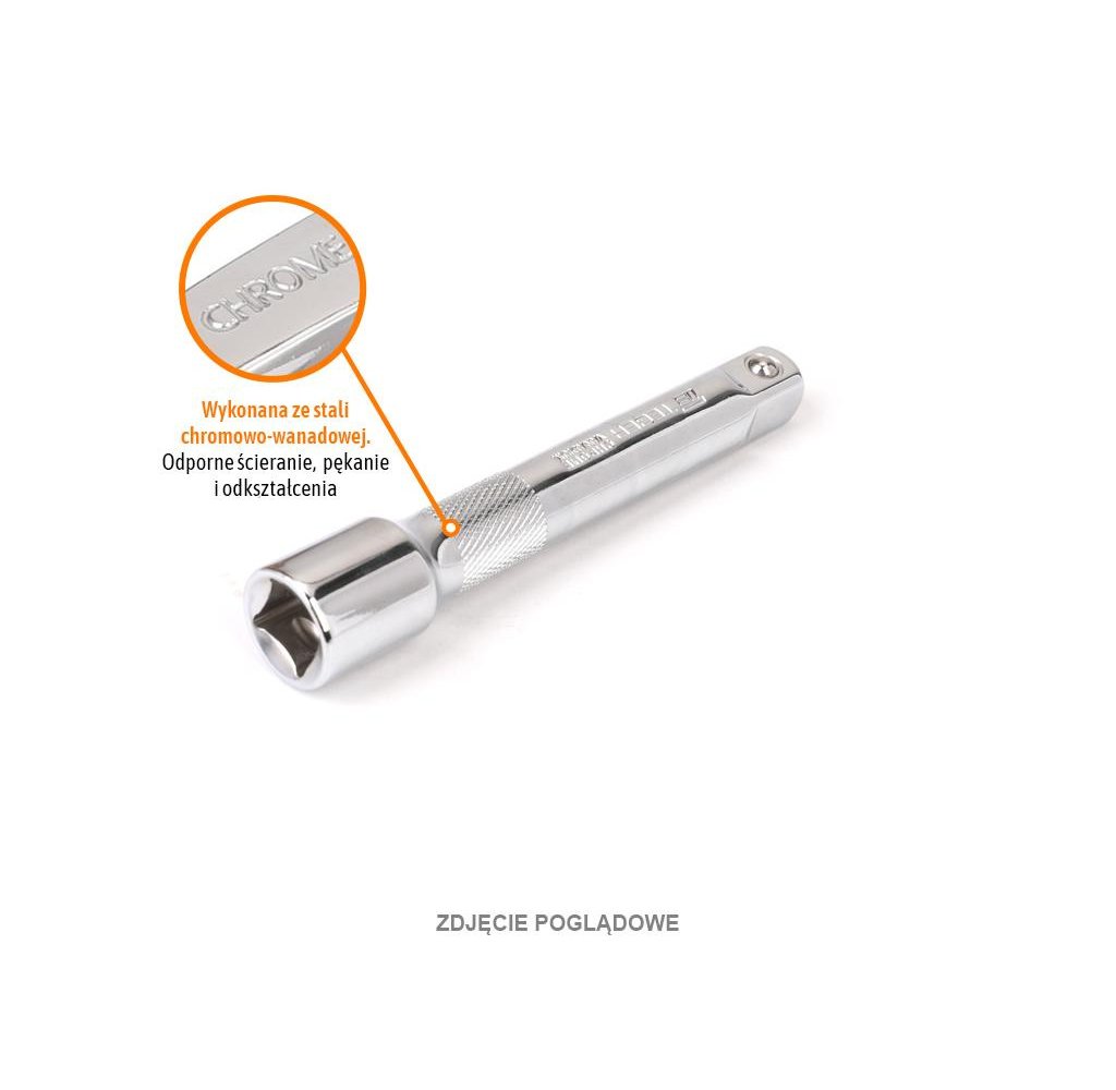 Przedłużka do nasadek 1/4" 100 mm / TEGER