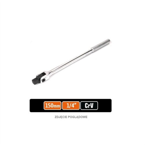 Pokrętło do nasadek obrotowe - uchylne 1/4" 150 mm / TEGER