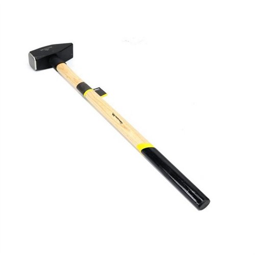 Młotek ślusarski 4 kg ciężki z bukowym trzonkiem Waryński