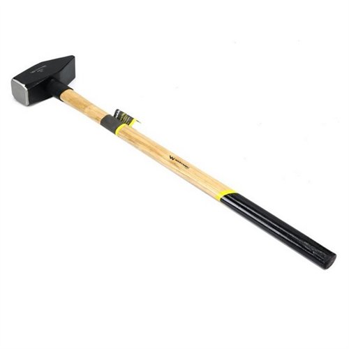 Młotek ślusarski 5 kg ciężki z bukowym trzonkiem Waryński