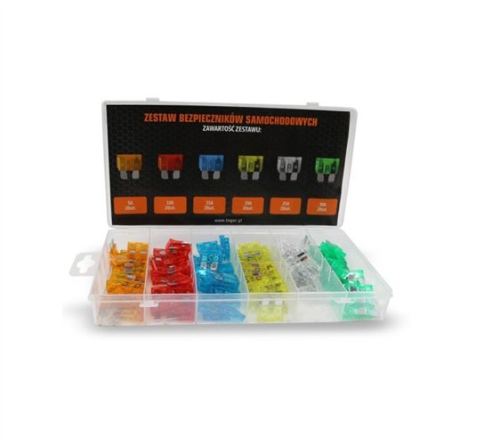 Zestaw bezpieczników samochodowych 120szt. TEGER