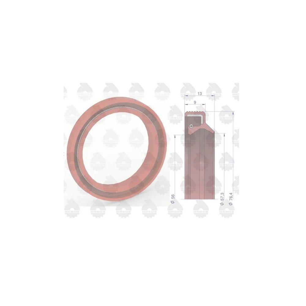 Pierścień uszczelniający simering 2-wargowy wału przedni 57.2x76.2x9/13 2415344 MF3 ORYGINAŁ URSUS