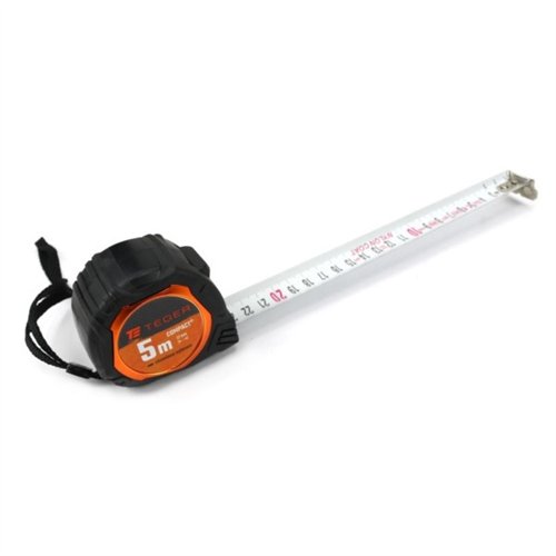 Miara stalowa rozwijana kompaktowa 5m 27mm grubość taśmy 0,16mm TEGER