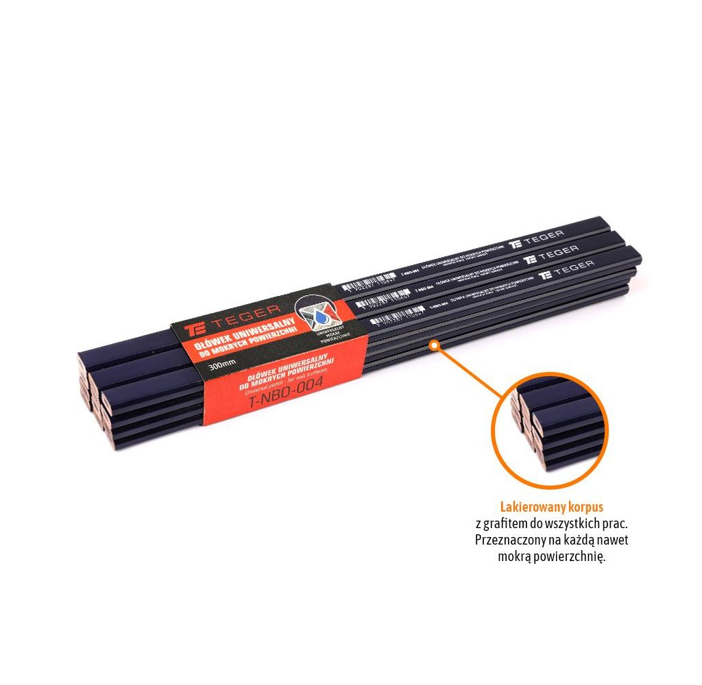 Ołówek uniwersalny - do mokrych powierzchni / 300mm / TEGER (sprzedawane po 12 szt)