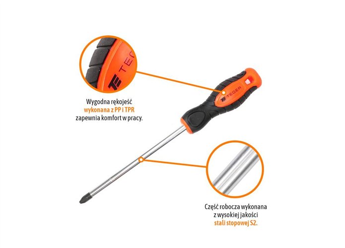 Wkrętak krzyżowy PH 3x150mm /TEGER