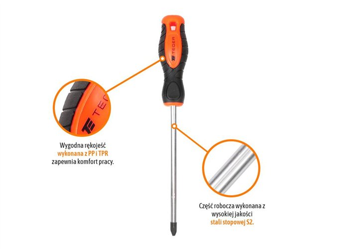 Zestaw wkrętaków 6 szt / TEGER