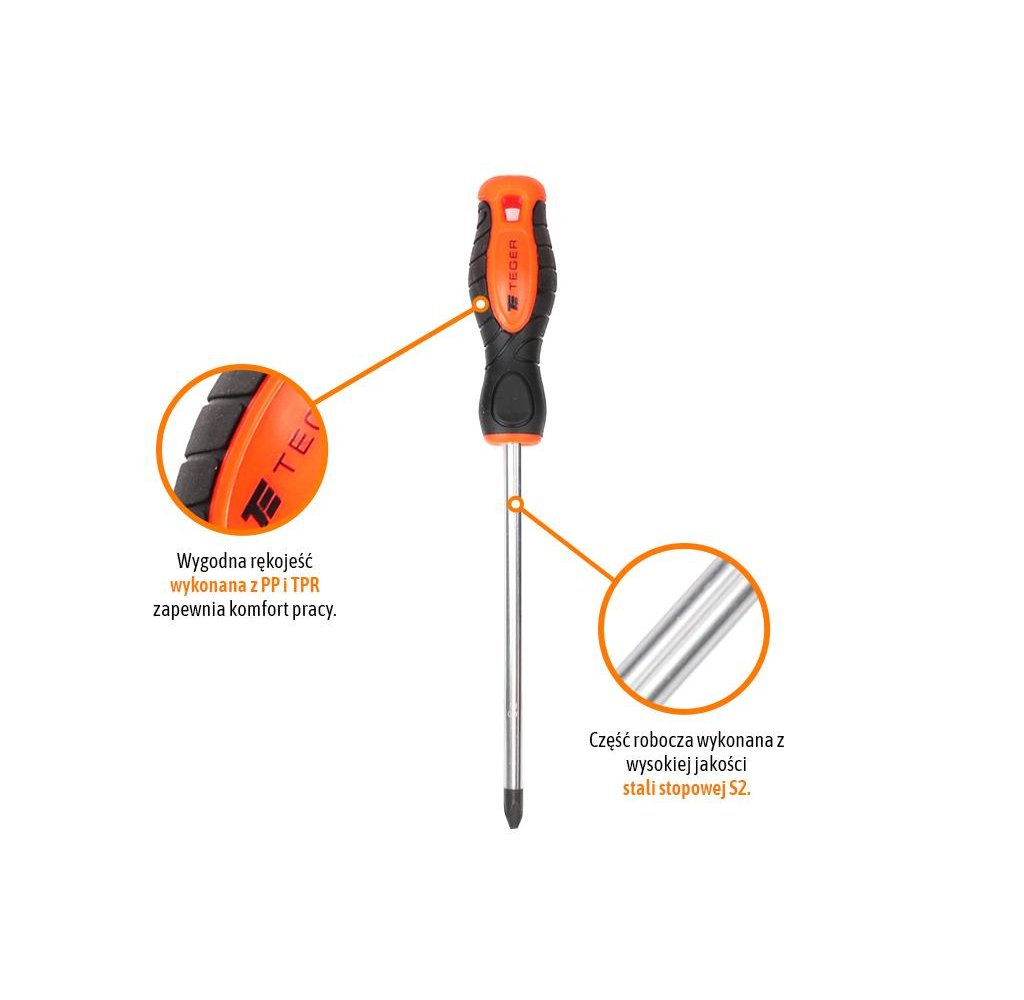 Zestaw wkrętaków 6 szt / TEGER