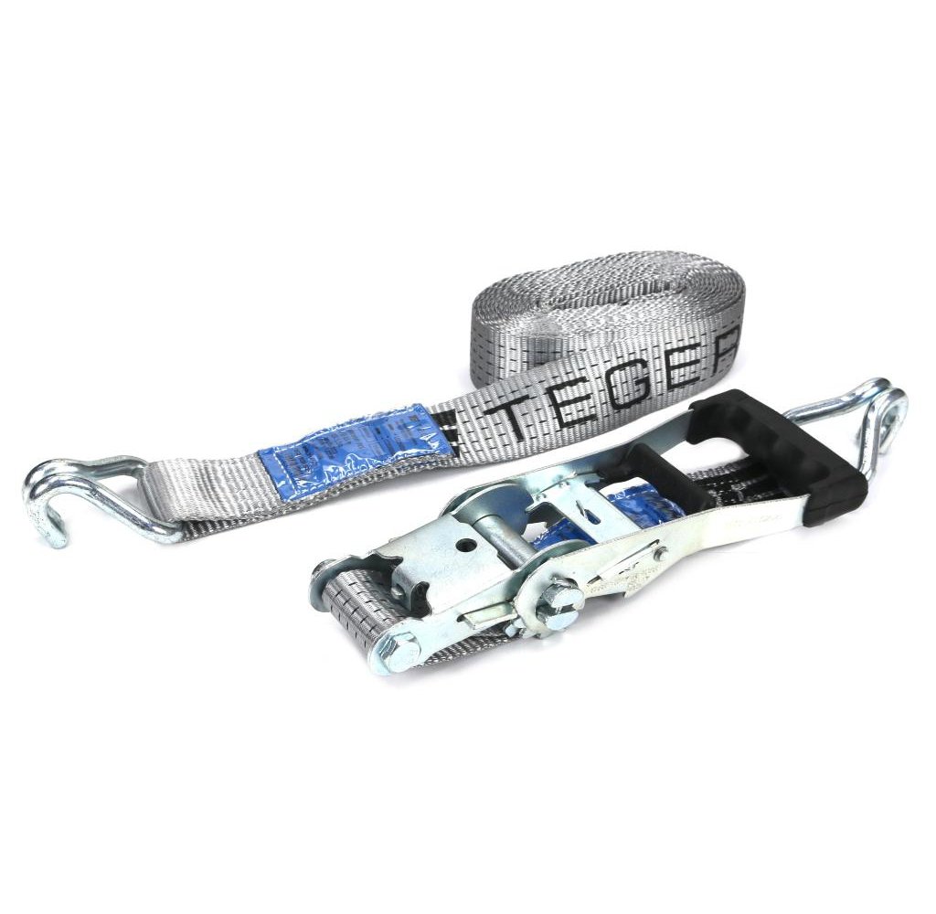 Pas transportowy 5T 4m komplet z napinaczem z gumową okładziną 230mm z atestem TEGER