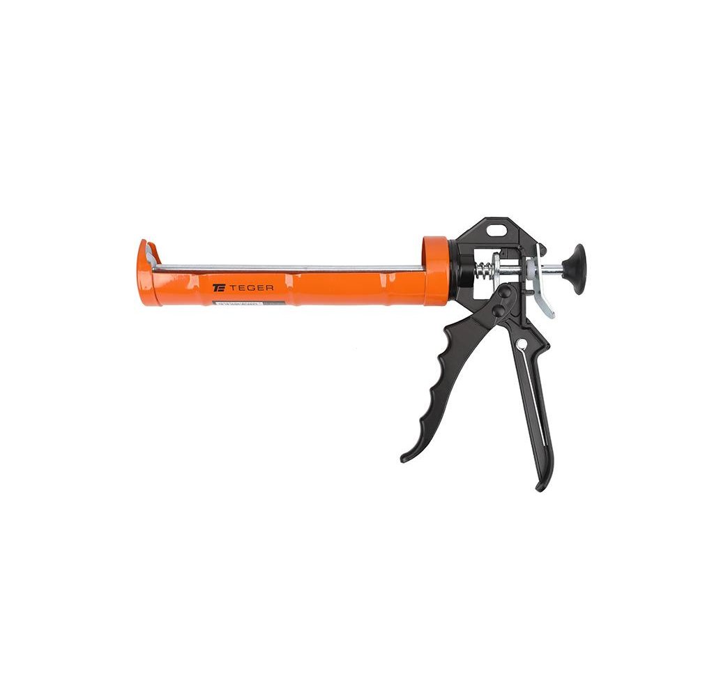 Wyciskacz do mas silikonowych 230 mm - z blokadą wypływu masy / TEGER