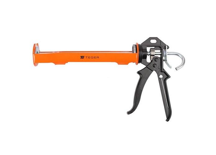 Wyciskacz do mas silikonowych 245 mm - z blokadą wypływu masy / TEGER