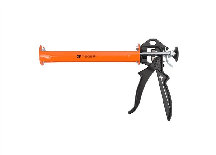 Wyciskacz do mas silikonowych 245 mm - bez blokady wypływu masy - wzmocniony / TEGER