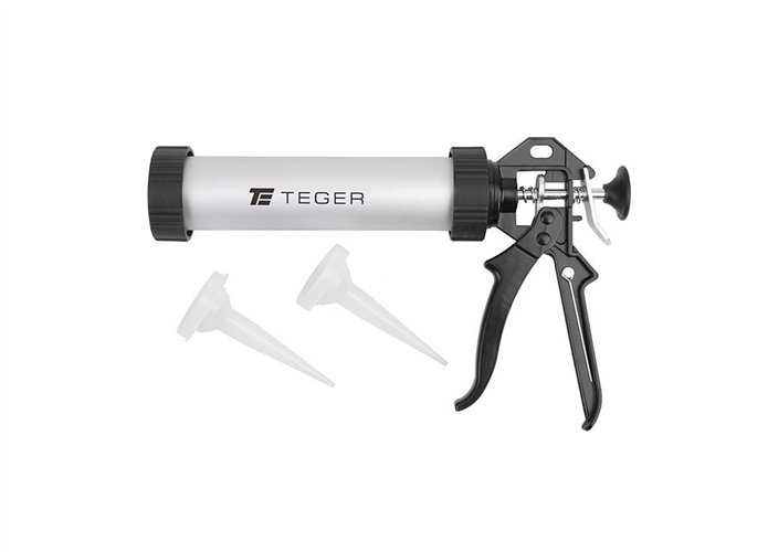 Wyciskacz do mas silikonowych 9"225 mm - tuba aluminiowa / TEGER