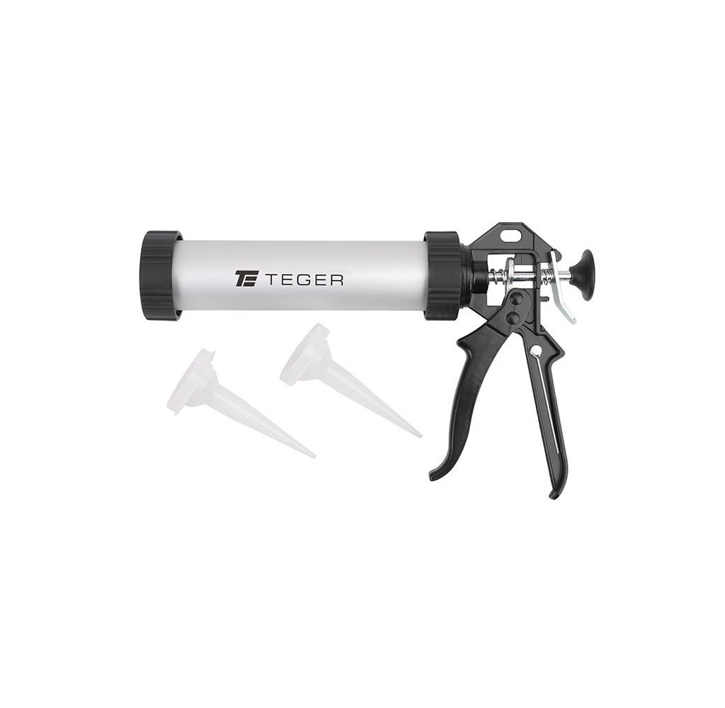 Wyciskacz do mas silikonowych 9"225 mm - tuba aluminiowa / TEGER