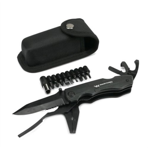 Multitool Czarny 11 narzędzi plus 9 bitów Waryński