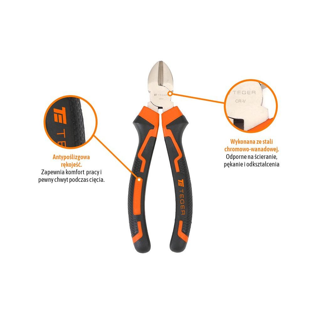 Ucinaczki boczne 180 mm / TEGER