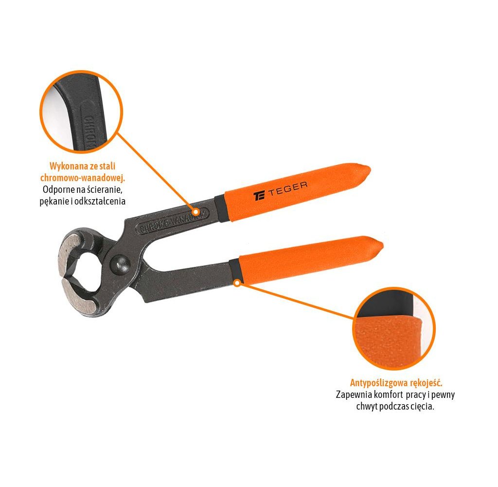 Obcęgi 180 mm / TEGER