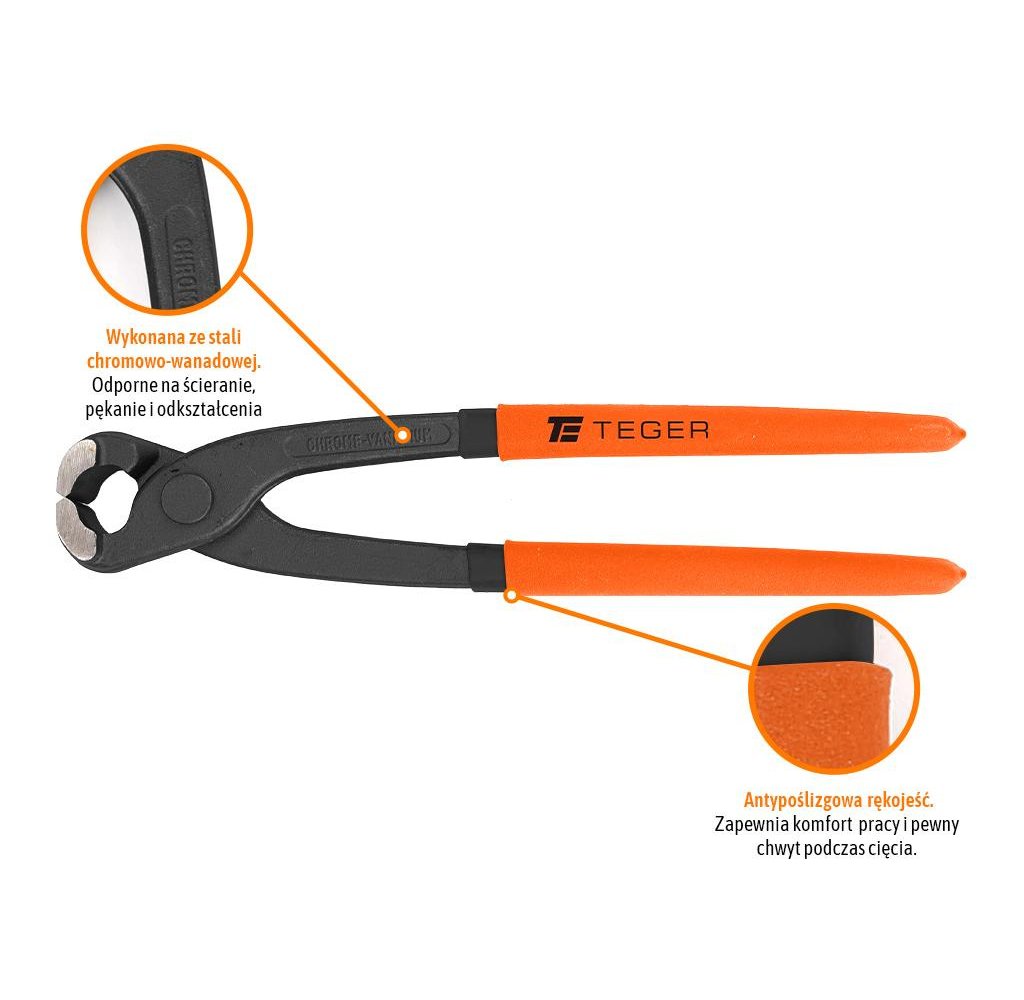 Szczypce tynkarskie 250 mm/ TEGER