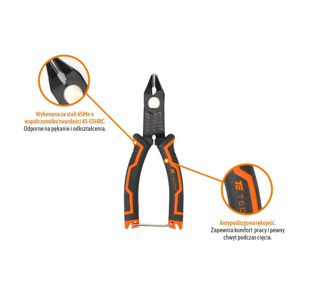 Szczypce do ściągania izolacji / TEGER
