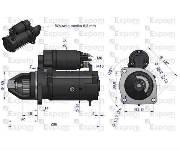 Rozrusznik Case Typu Iskra 379IS1018 EXPOM KWIDZYN eu