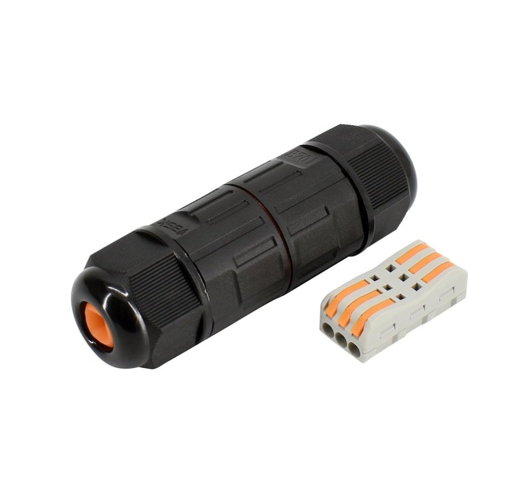 Uniwersalne hermetyczne złącze kablowe IP68 3-torowe z szybkozłączką
