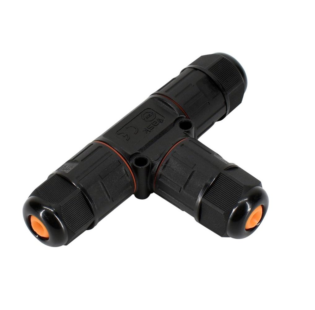 Uniwersalne hermetyczne złącze kablowe IP68 3-torowe trójnik