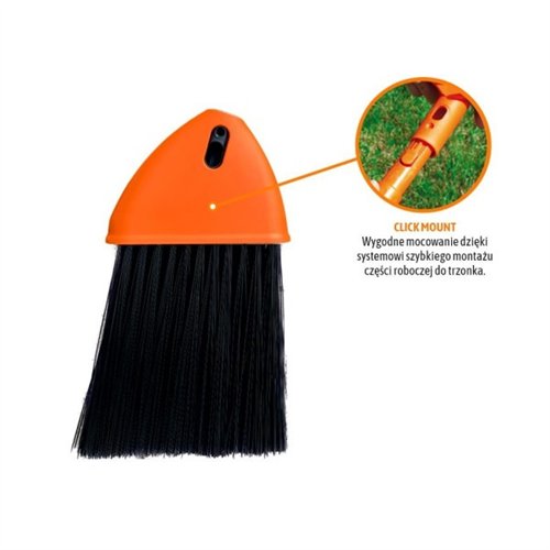 Miotła do zamiatania PREMIUM - średnia (mocowanie Click) / TEGER