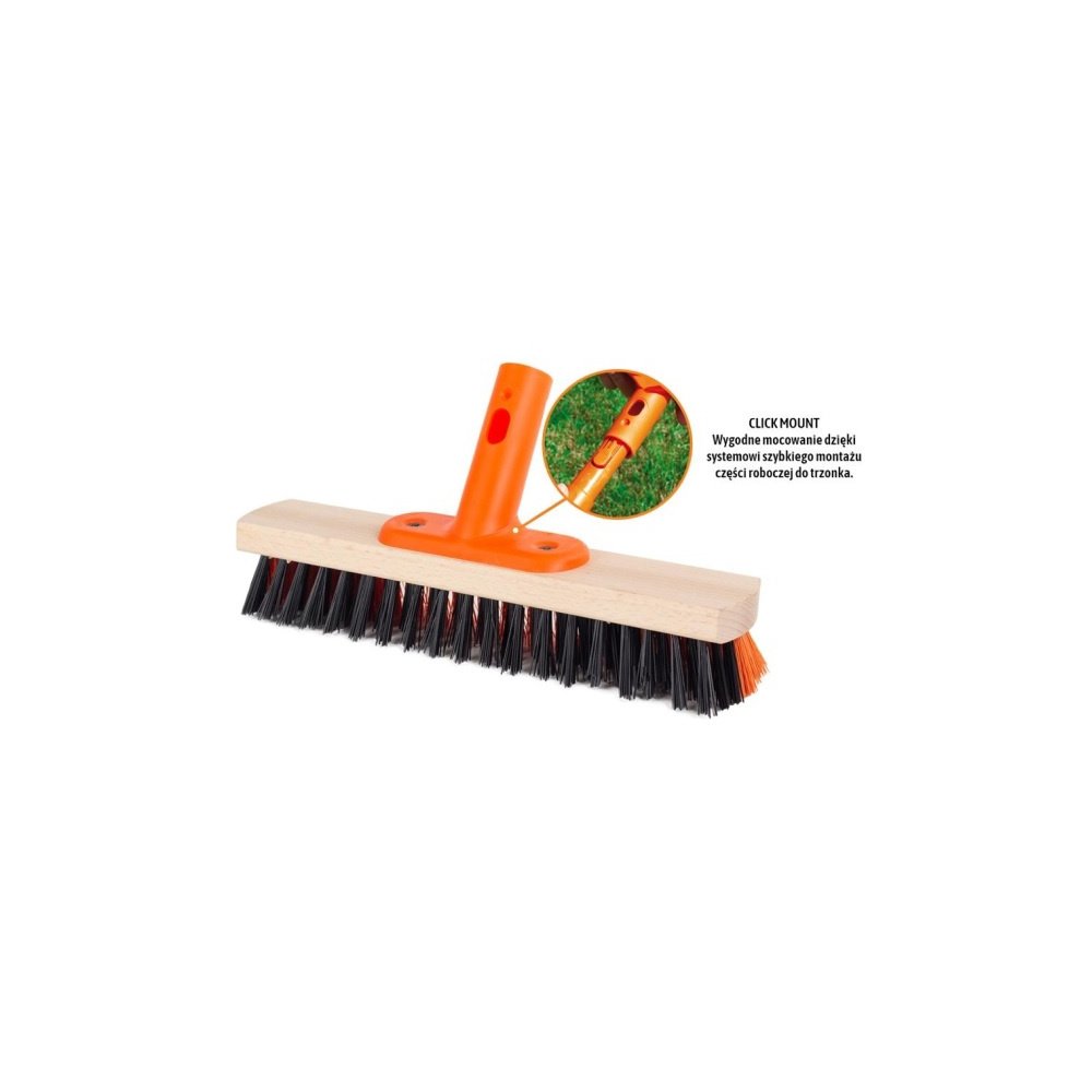 Szczotka do prac budowlanych PREMIUM - szober 55x300 mm (mocowanie Click) / TEGER