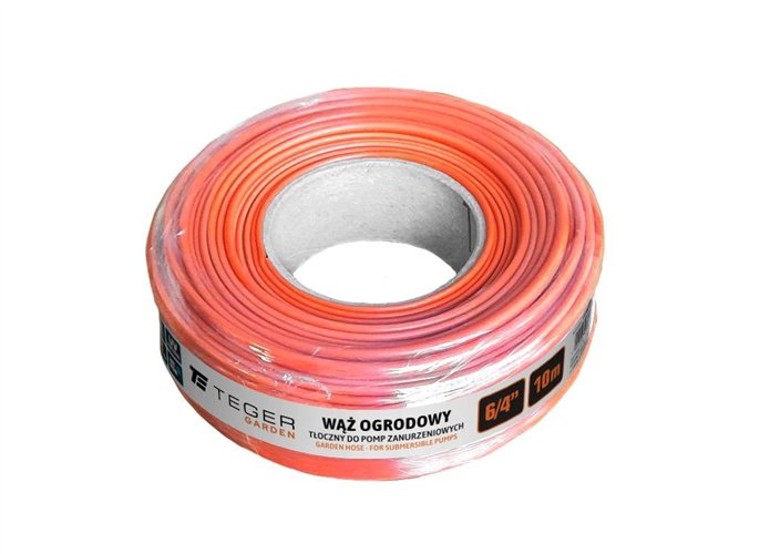 Wąż ogrodowy - tłoczny do pomp zanurzeniowych FI 6/4". 10m / TEGER