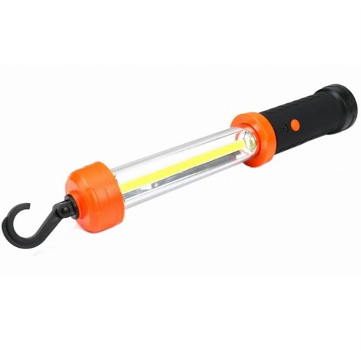 Latarka warsztatowa LED COB 600 lm ładowana kablem 1,5m USB Teger