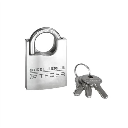 Kłódka mosiężna 50mm długa - 3 klucze / TEGER