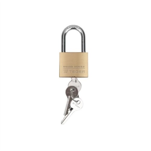 Kłódka mosiężna 40mm - 3 klucze / TEGER