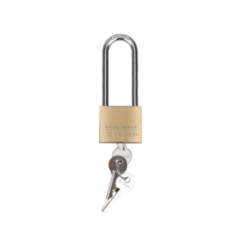 Kłódka antywłamaniowa - stalowa 50mm - 3 klucze / TEGER