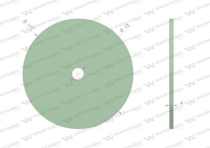Krążek resoru zabezpieczającego zastosowanie 057067 WARYŃSKI
