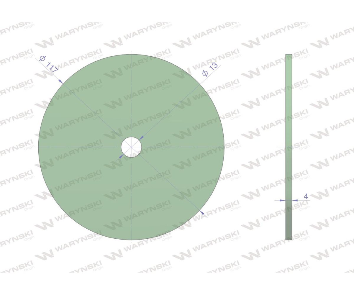 Krążek resoru zabezpieczającego zastosowanie 057067 WARYŃSKI