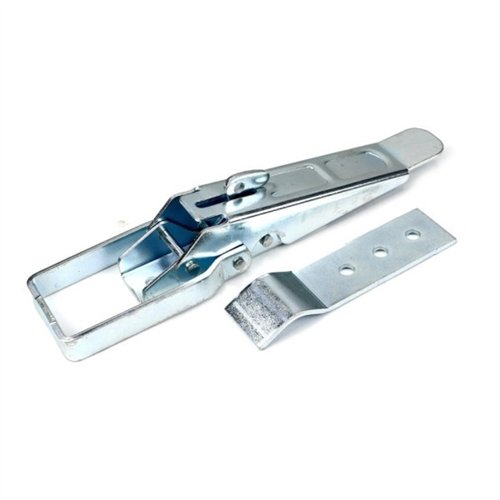 Spinacz, zaczep, zamek burty uniwersalny 310 mm x 30 mm, z zabezpieczeniem, klamra wykonana z płaskownika