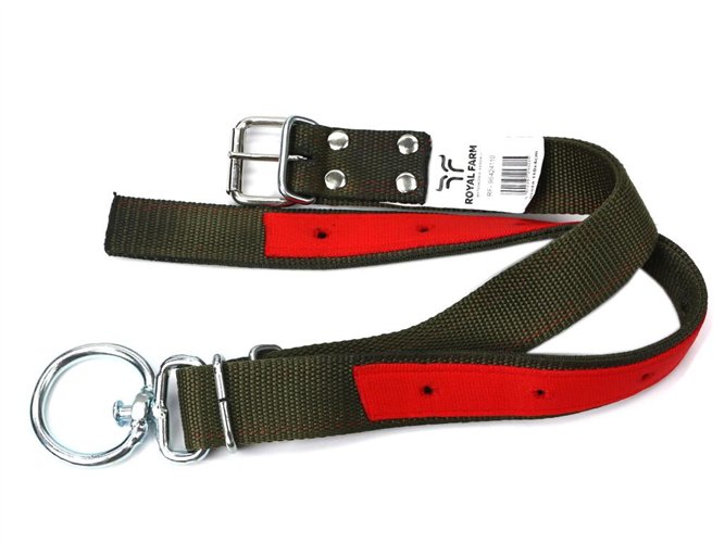 Obroża, 90 cm x 4 cm z okrętką 8 mm i rolką na klamrze, Royal Farm