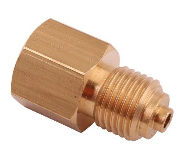 Złączka manometryczna gwint zewnętrzny G1/2" x gwint wewnętrzny M12x1.5 (mosiądz) POLMO