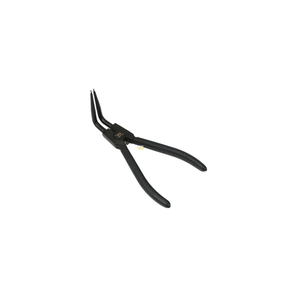 Specjalistyczne szczypce z długimi szczękami do pierścieni osadczych 8" zewnętrzne wygięte Waryński