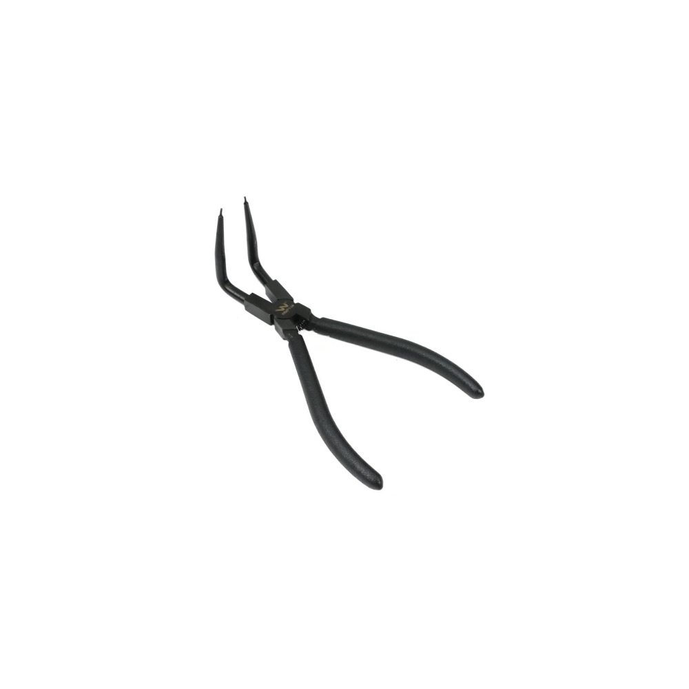 Specjalistyczne szczypce z długimi szczękami do pierścieni osadczych 8" wewnętrzne wygięte Waryński
