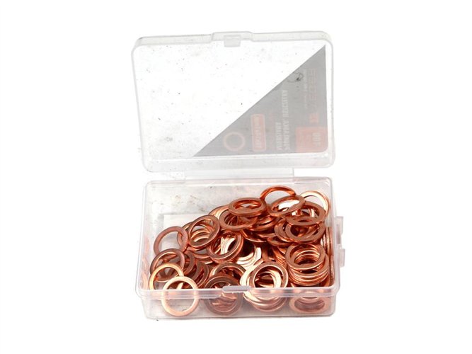 Podkładka. uszczelka miedziana 10x14x1 TEGER ( sprzedawane po 100 )