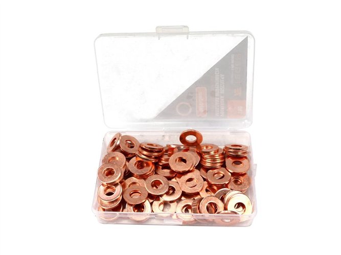 Podkładka. uszczelka miedziana wtryskiwacza 9x20x2 TEGER ( sprzedawane po 100 )